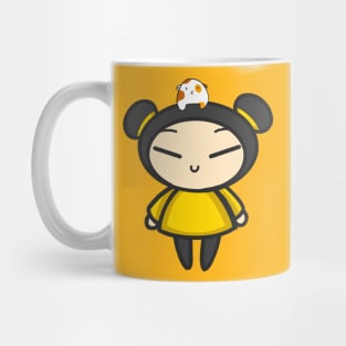 Yellow Pucca with a Guinea Pig Mug